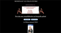 Desktop Screenshot of frans-petrij.nl
